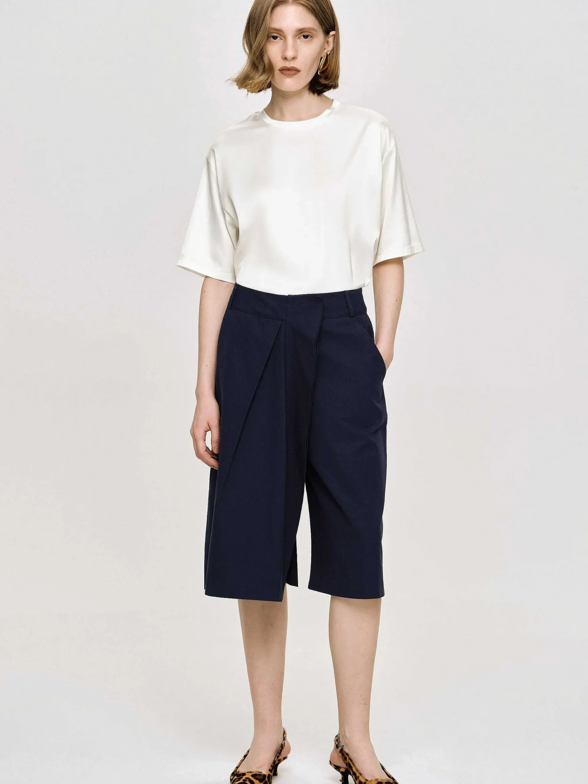 Source Unknown Bas-Short Enveloppe En Coton, Bleu Marine