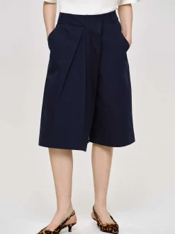 Source Unknown Vêtements-Short Enveloppe En Coton, Bleu Marine