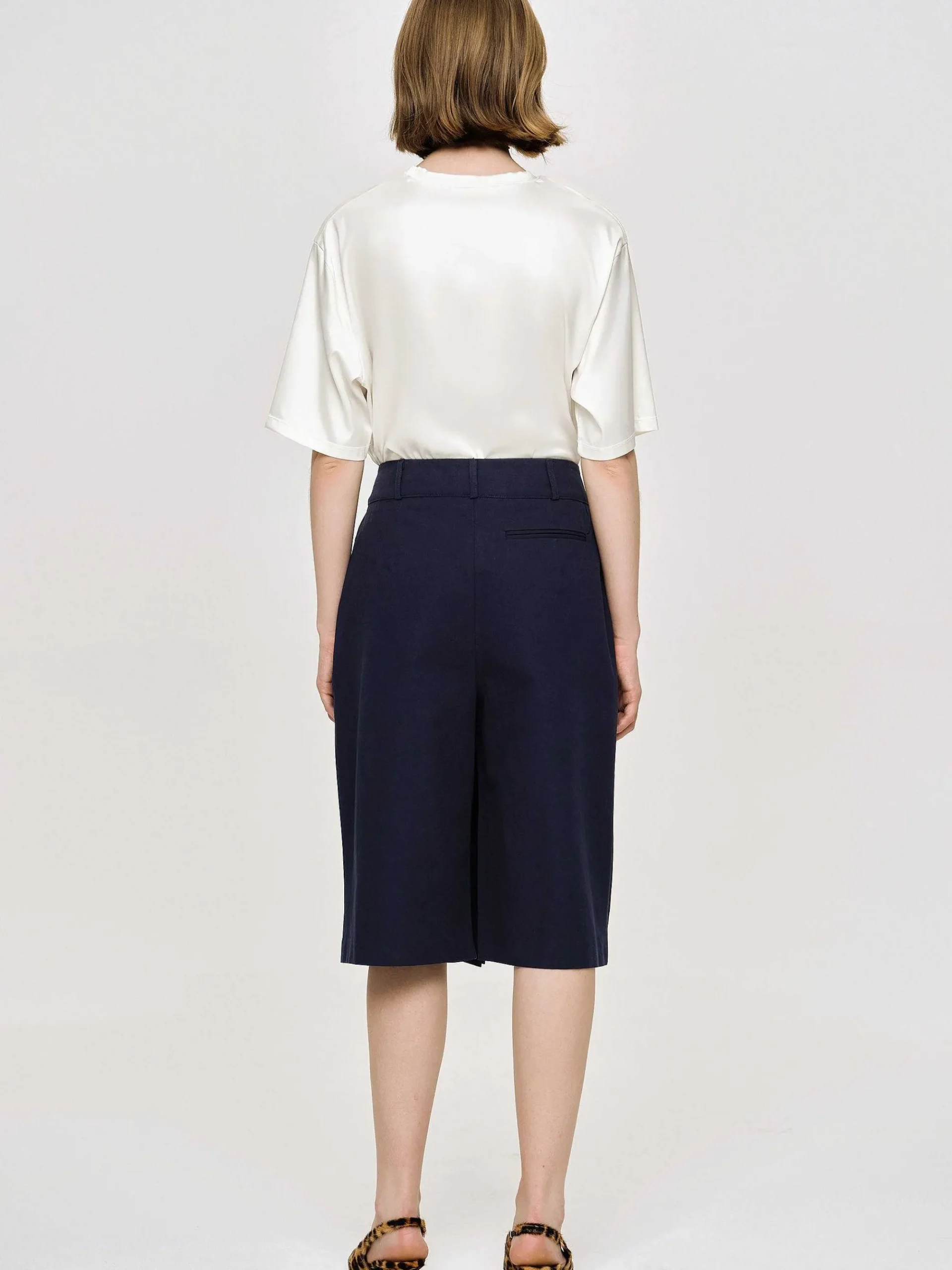 Source Unknown Vêtements-Short Enveloppe En Coton, Bleu Marine