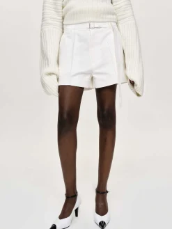 Source Unknown Bas-Short Large Avec Ceinture, Blanc