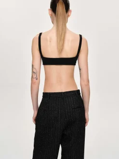 Source Unknown Hauts-Soutien-Gorge En Tricot Cotele, Noir