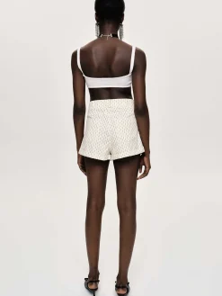 Source Unknown Vêtements-Soutien-Gorge En Tricot Cotele, Blanc