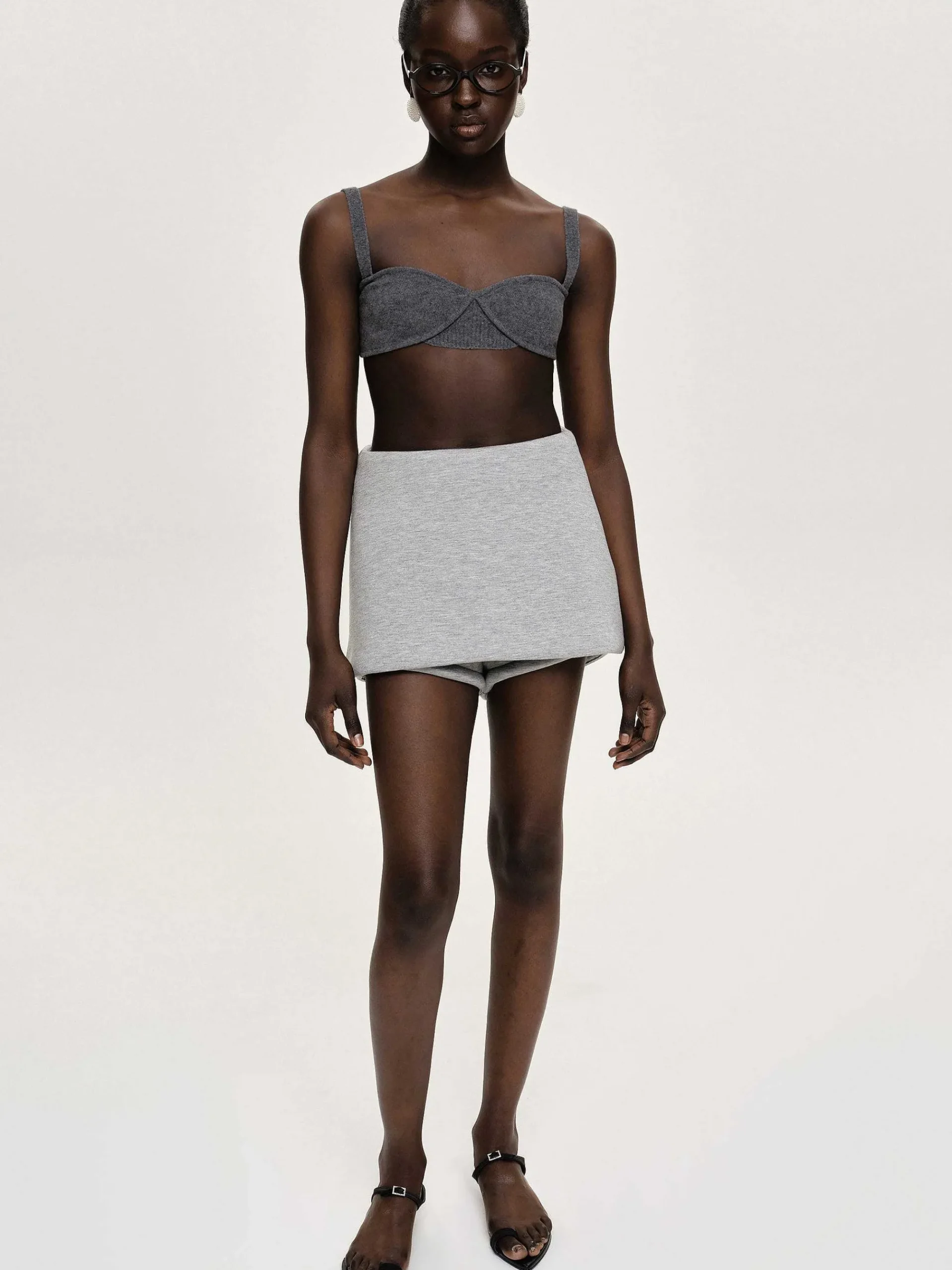 Source Unknown Tricots-Soutien-Gorge En Tricot Cotele, Charbon De Bois