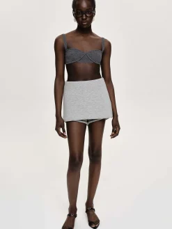 Source Unknown Vêtements-Soutien-Gorge En Tricot Cotele, Charbon De Bois