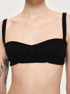 Source Unknown Tricots-Soutien-Gorge En Tricot Cotele, Noir