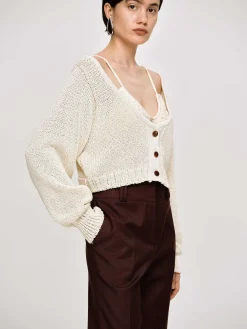 Source Unknown Vêtements-Tricot A Encolure Degagee, Amande