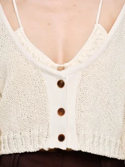 Source Unknown Vêtements-Tricot A Encolure Degagee, Amande