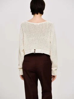 Source Unknown Vêtements-Tricot A Encolure Degagee, Amande