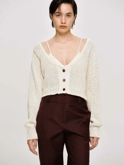 Source Unknown Vêtements-Tricot A Encolure Degagee, Amande