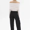 Source Unknown Accessoires-Tricot A Epaules Denudees Tova, Creme