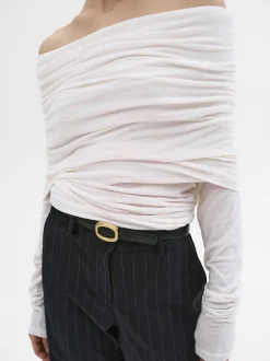 Source Unknown Accessoires-Tricot A Epaules Denudees Tova, Creme