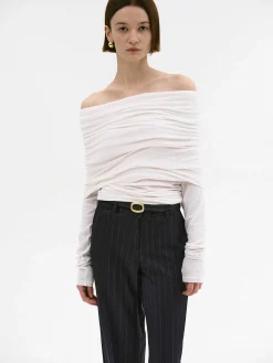 Source Unknown Accessoires-Tricot A Epaules Denudees Tova, Creme