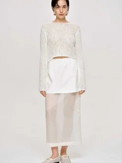 Source Unknown Coordonnées-Tricot Semi-Transparent, Bouleau