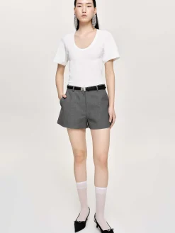 Source Unknown Accessoires-T-Shirt Deep U, Blanc