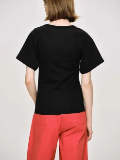 Source Unknown Accessoires-T-Shirt Deep U, Noir