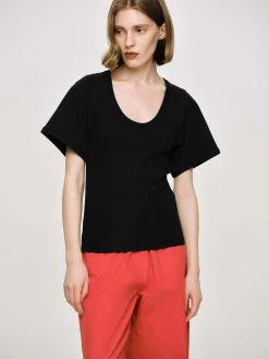Source Unknown Accessoires-T-Shirt Deep U, Noir