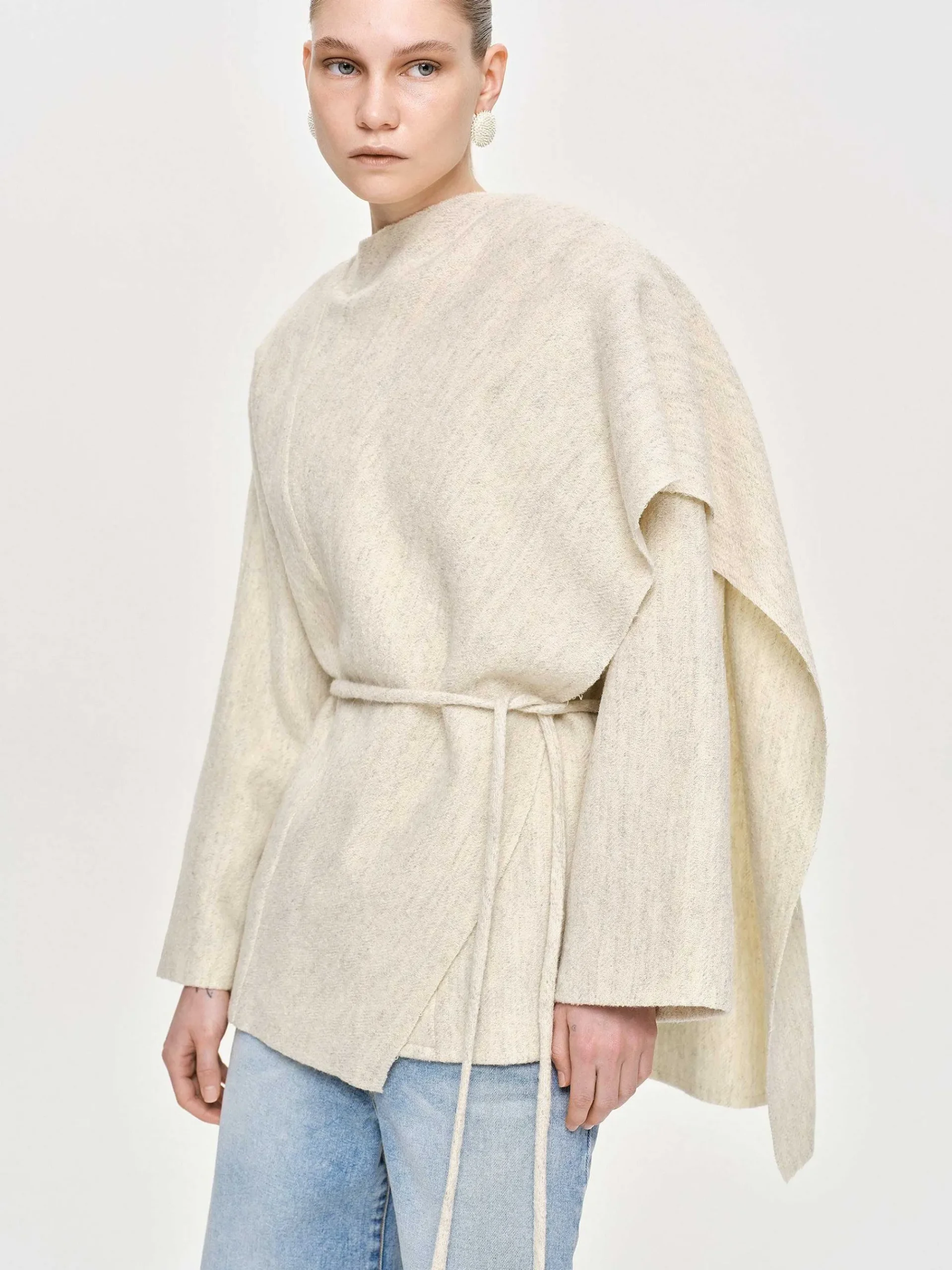 Source Unknown Accessoires-Veste Avec Echarpe Edmea, Aigrette