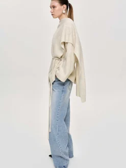 Source Unknown Accessoires-Veste Avec Echarpe Edmea, Aigrette
