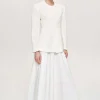 Source Unknown Accessoires-Veste Fendue A Taille Cintree, Ivoire